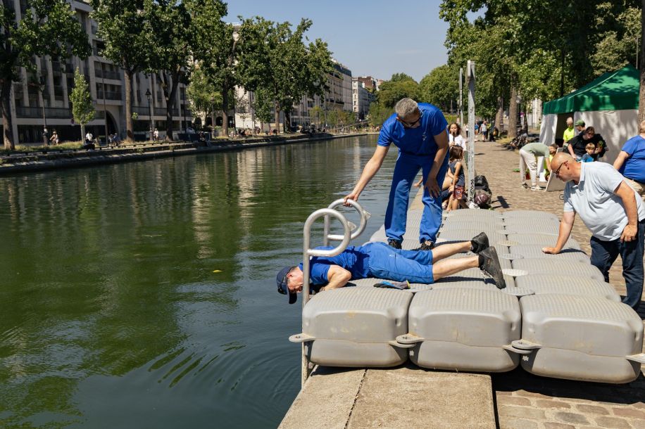 La baignade est autorisée dans le canal Saint Martin pendant la canicule !