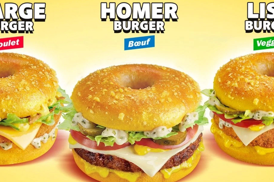 Quick ramène les Simpson dans ses restaurants avec trois Donut Burgers et cinq verres collectors
