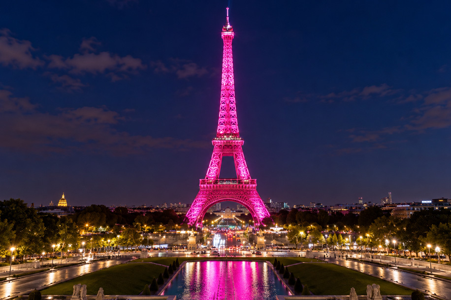 tour eiffel rose