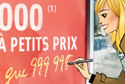 1 000 000 de billets à petits prix (aller simple) 