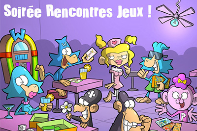 Soirée gratuite de rencontres entre célibataires autour de jeux de société + 1 conso offerte pour le filles !