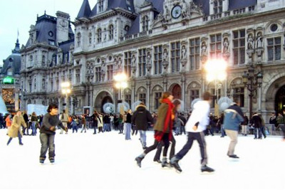 Patinoire en plein air gratuite à Paris