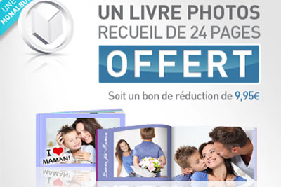 Livre photo gratuit de 24 pages sur monalbumphoto.fr (hors frais de port)