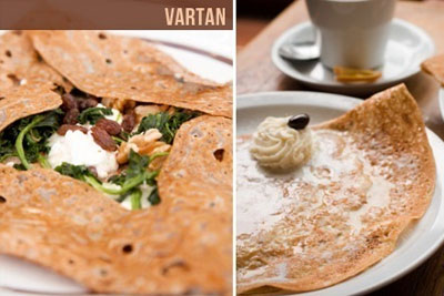 Crêpes sucrées à volonté, 2 galettes, du cidre à 25 € au lieu de 60 € chez Vartan