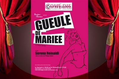 1 place pour la comédie Gueule de mariée pour 11 € au lieu de 22 € 