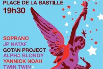 Concert gratuit de Yannick Noah, Gotan Project, Alpha Blondy, Soprano, JP Nataf, Twin Twin...