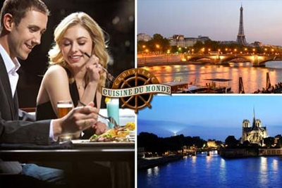 Une soirée au fil de l’eau avec un dîner croisière romantique pour 159 € au lieu de 300 €