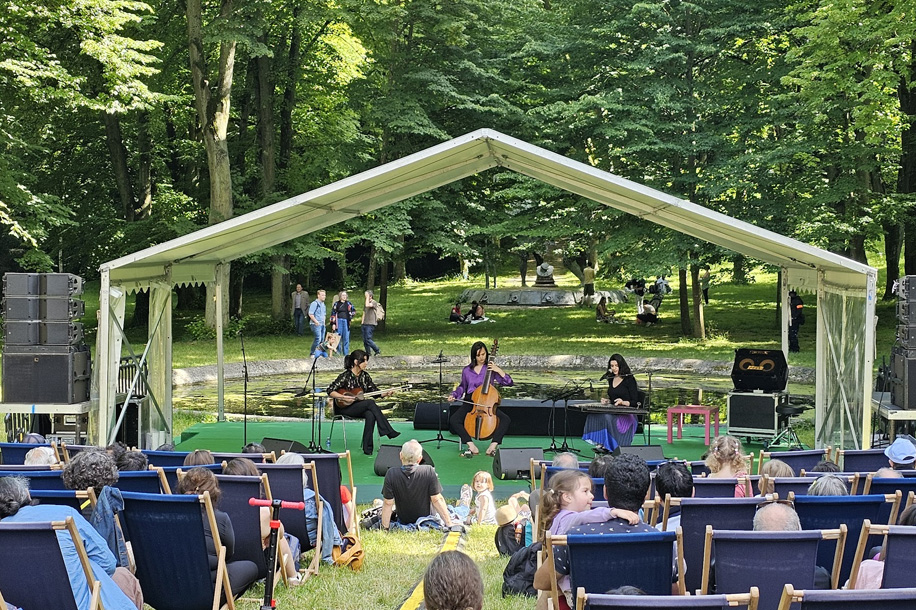 Concerts et jeux d'eau gratuits dans un cadre bucolique