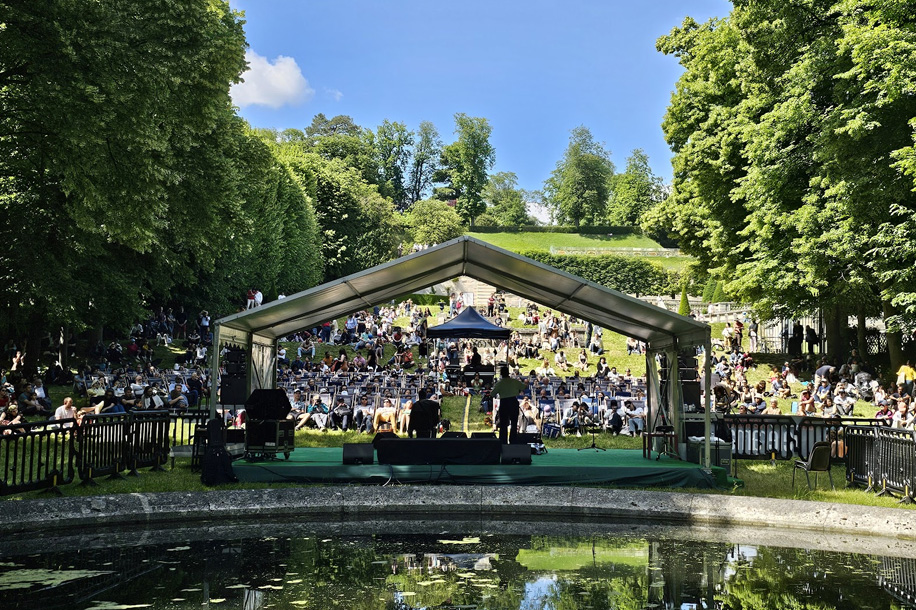 Concerts et jeux d'eau gratuits dans un cadre bucolique