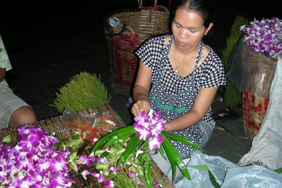 Cours gratuit d'art floral vietnamien