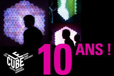 Le Cube fête ses 10 ans et vous propose gratuitement : expositions numériques, performances, spectacle-concert, ateliers, goûters et cocktail