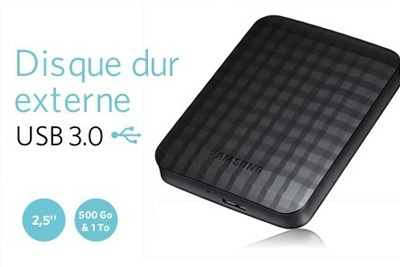 Disque dur externe Samsung M3 Portable 500 Go à 49,99 € 