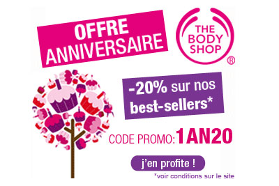 -20% sur les best-sellers Body Shop !