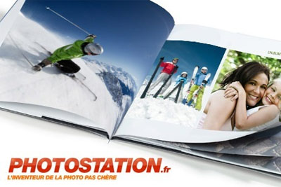 Livre photo personnalisé à 9,99 € au lieu de 35 € sur Photostation.fr 