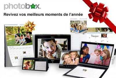 Bon d'achat de 20 € au prix de 8 € à valoir sur les calendriers photo sur PhotoBox