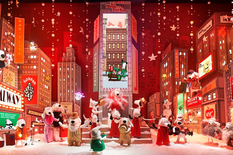 Les vitrines de Noël des Grands Magasins 2025 : entre New York et l’atelier du Père Noël !
