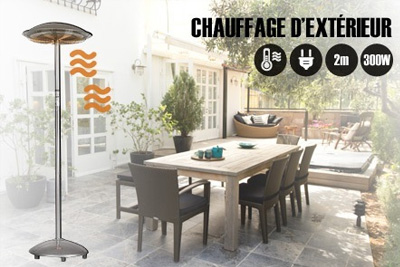 Parasol chauffant électrique d’extérieur à 109,90 € au lieu de 199,90 €