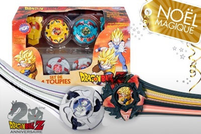 2 toupies de combat Dragon Ball Z et leurs Lanceurs à 12,90 €  au lieu de 34,90 €