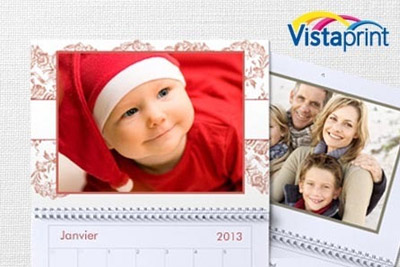 2 calendriers muraux multiphotos sur Vistaprint.fr à 5 € au lieu de 43,63 €