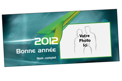 Cartes de voeux 2012 avec votre photo à partir de 7,24 € les 10 cartes