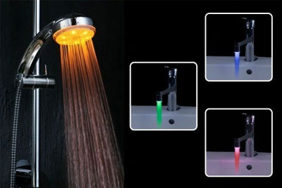 Embouts pour robinets et pommeaux de douche à LED dès 14,99 € au lieu de 24,90 €