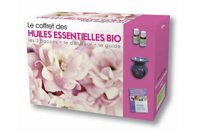 Coffret huiles essentielles bio avec diffuseur