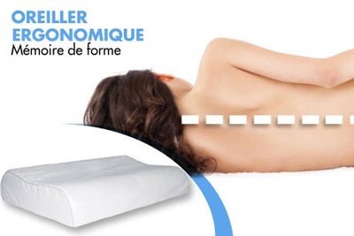 Oreiller Blanrêve à mémoire de forme à 24,90 € au lieu de 69 €