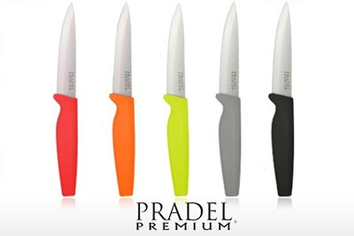 6 couteaux céramique et un économe Pradel Premium à 29,90 €