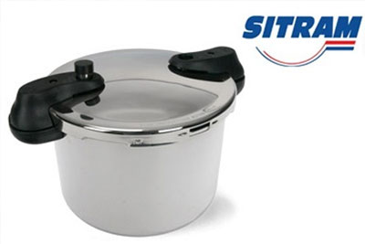 Autocuiseur Sitram 8 litres en acier inoxydable à 54 € au lieu de 130 €