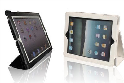 Etui en simili cuir noir ou blanc pour protéger votre Ipad 2 à 14,99 € au lieu de 49 €