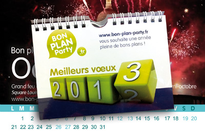 Gagnez des calendriers 2013 créés par l'équipe du site bon-plan-party.fr en vous inscrivant à notre newsletter