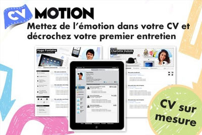 CV interactif en ligne pendant un an pour 9,90 € au lieu de 29,90 €