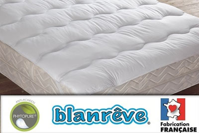 Surmatelas Blanrêve anti-acariens et extra-moelleux à 44,90 € au lieu de 109,90 €