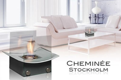 Cheminée de table Stockholm au bioéthanol à 19,90 € au lieu de 69 €