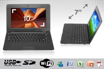 Netbook Android écran LCD 10 à 109,90 €