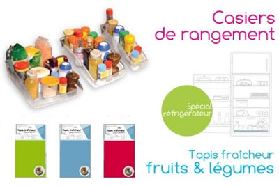 Boites de rangement et tapis fraîcheur pour frigo dès 15,90 € au lieu de 39,90 €