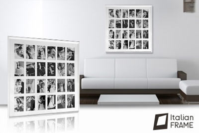 Cadre mosaïque Italian Frame 24 photos 77x77 cm à 29,99 € au lieu de 174,99 €