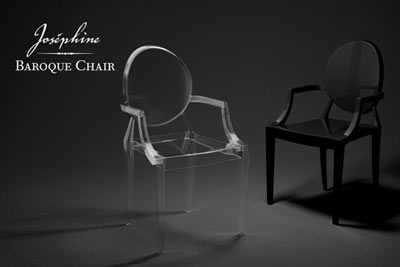 Chaise cristal Joséphine Baroque à 69 € au lieu de 159 € 