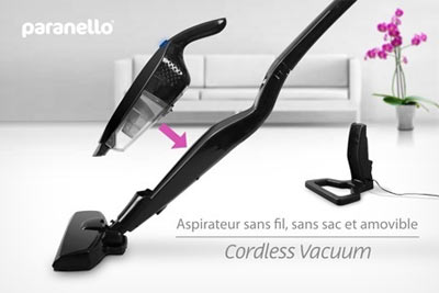 Aspirateur 3 en 1 Paranello, sans sac et sans fil à 79 € au lieu de 189 € 