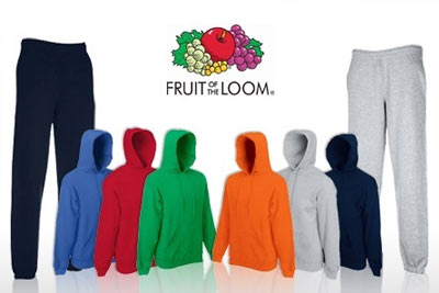 Pantalon de jogging + sweat à capuche Fruit Of The Loom à 29,90 € au lieu de 70 €