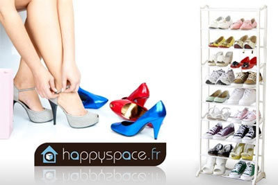 Armoire à chaussures à 19,90 € au lieu de 79 € sur happyspace.fr