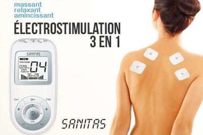 Appareil d’électrostimulation Sanitas 3 en 1 à 49,99 € au lieu de 119,99 €