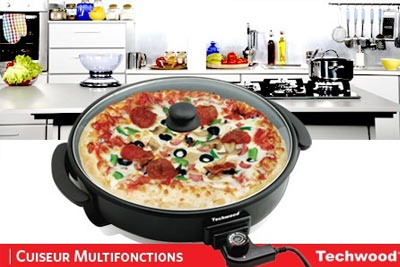 Pizza Maker multifonctions Techwood électrique à 24,90 € au lieu de 59,90 €