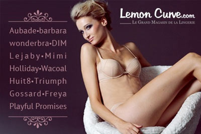 Bon d’achat de 70 € pour 29 € sur LemonCurve.com lingerie de grandes marques