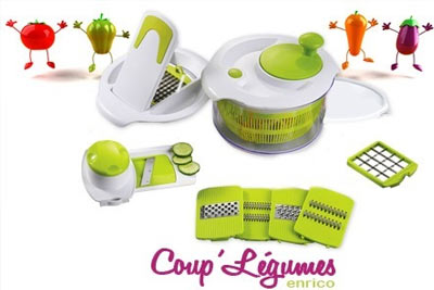 Coup'Légumes enrico 6 en 1 et ses accessoires à 39,95 € au lieu de 89 €