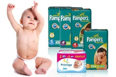 Couches Pampers Baby Dry dès 39,90 € 