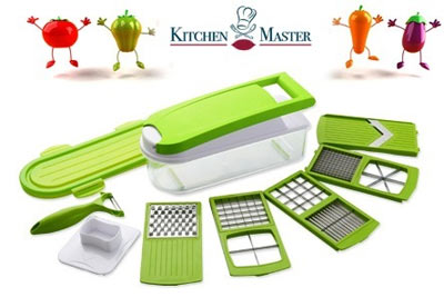 Coupe Légumes 8 en 1 Kitchen Master et ses accessoires à 29,90 € au lieu de 59,90 €