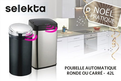 Poubelle automatique Selekta 42 L à 39,99 € au lieu de 99 €