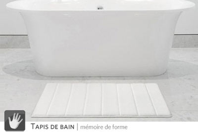 Tapis de bain Sampur à mémoire de forme pas cher  à 14,90 € au lieu de 39,90 €