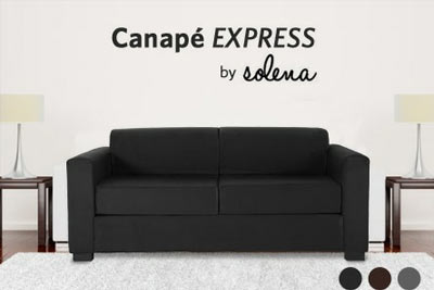 Canapé express Solena 3 places convertible à 599 € au lieu de 1490 €